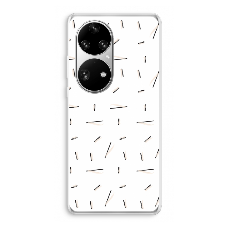 Hipster stripes: Huawei P50 Pro Transparant Hoesje