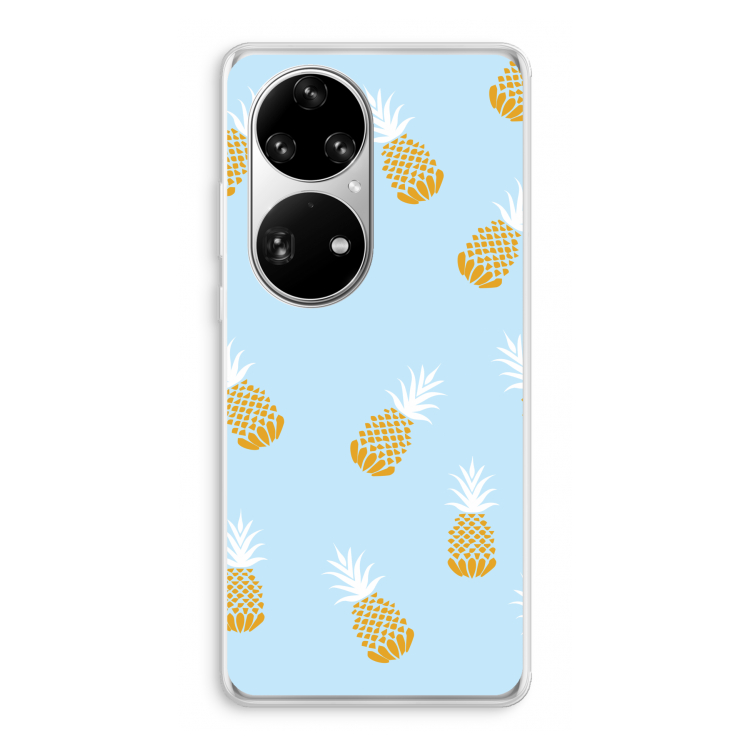 Ananasjes: Huawei P50 Pro Transparant Hoesje
