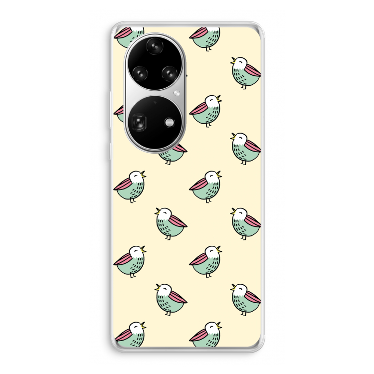 Vogeltjes: Huawei P50 Pro Transparant Hoesje