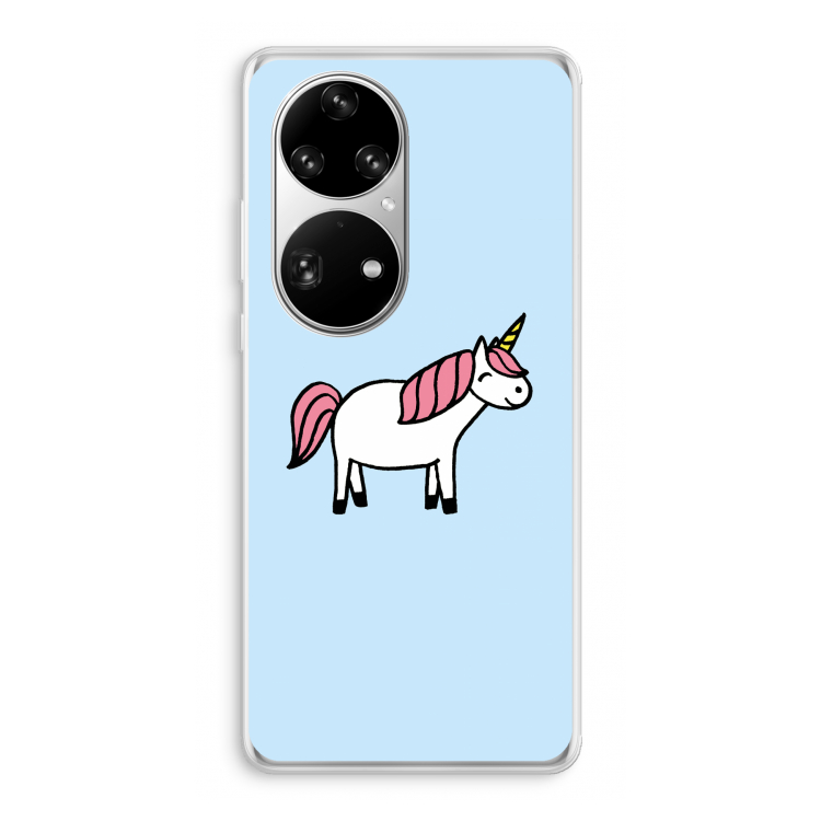 Eenhoorn: Huawei P50 Pro Transparant Hoesje