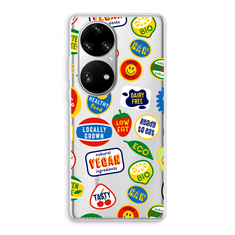 Fruitsticker: Huawei P50 Pro Transparant Hoesje