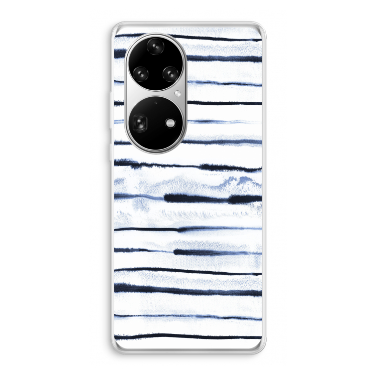 Ink Stripes: Huawei P50 Pro Transparant Hoesje