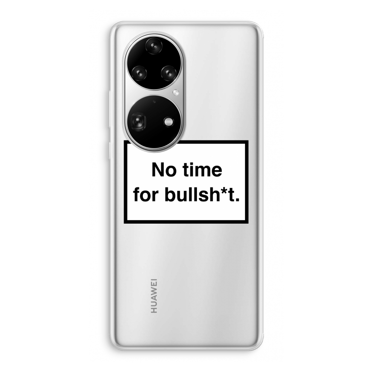 No time: Huawei P50 Pro Transparant Hoesje