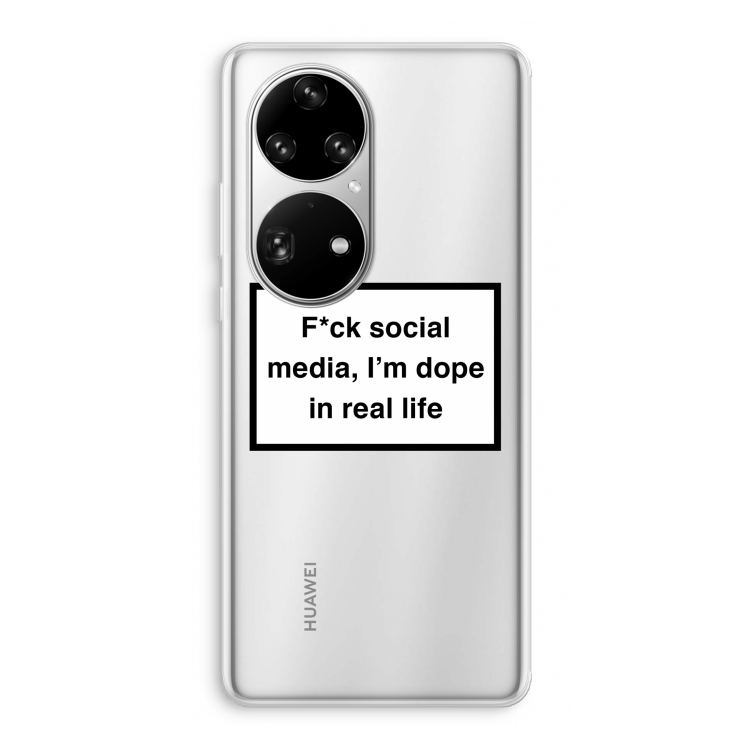 I'm dope: Huawei P50 Pro Transparant Hoesje