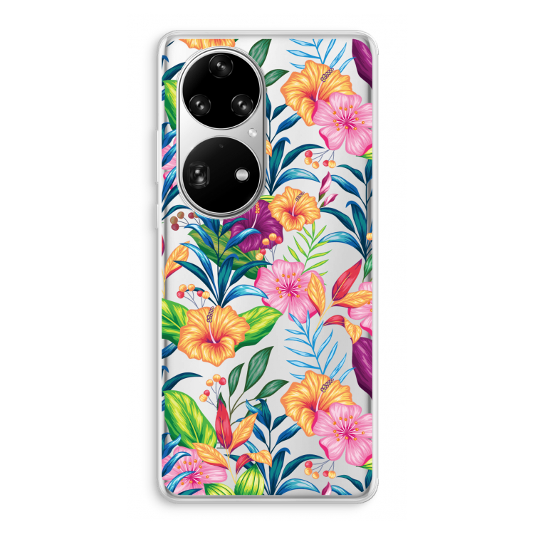 Tropisch 2: Huawei P50 Pro Transparant Hoesje
