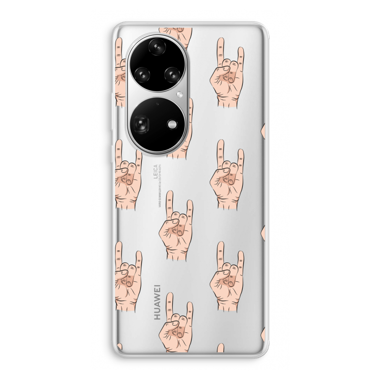 Rock: Huawei P50 Pro Transparant Hoesje