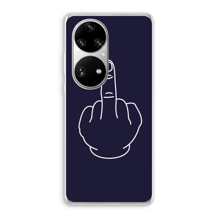 F**k U: Huawei P50 Pro Transparant Hoesje