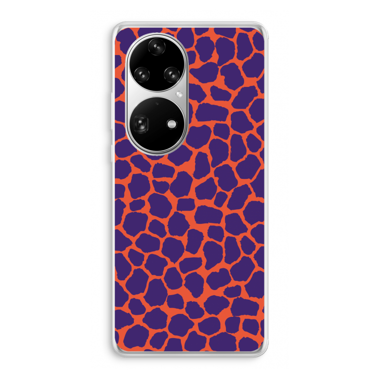 Purple Giraffe: Huawei P50 Pro Transparant Hoesje