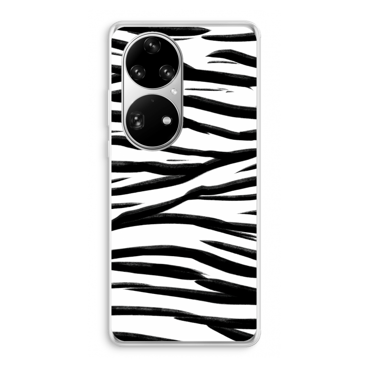 Zebra pattern: Huawei P50 Pro Transparant Hoesje