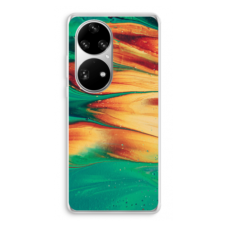 Green Inferno: Huawei P50 Pro Transparant Hoesje