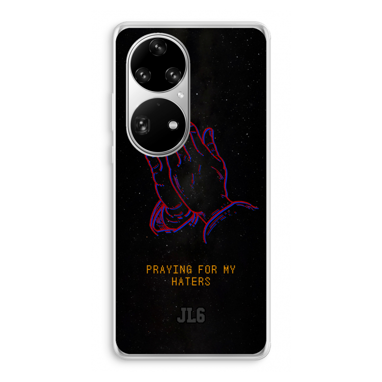 Praying For My Haters: Huawei P50 Pro Transparant Hoesje