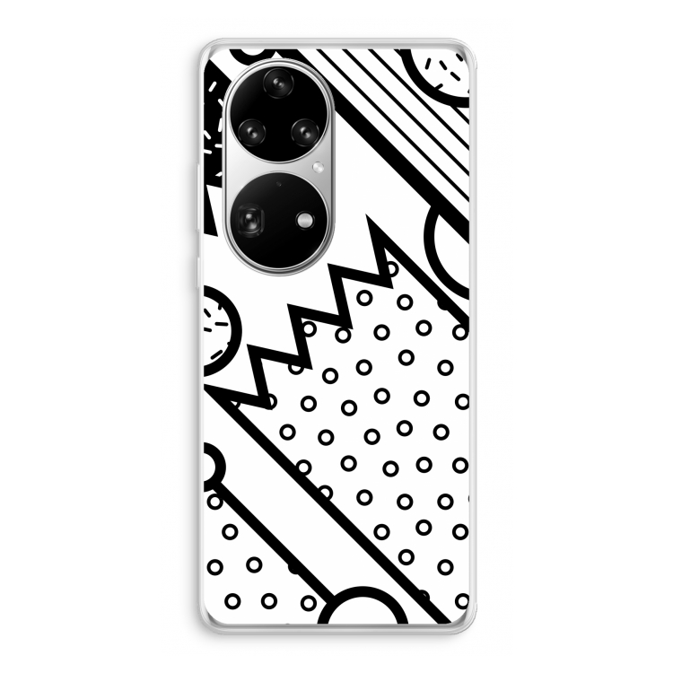 Pop Art #4: Huawei P50 Pro Transparant Hoesje