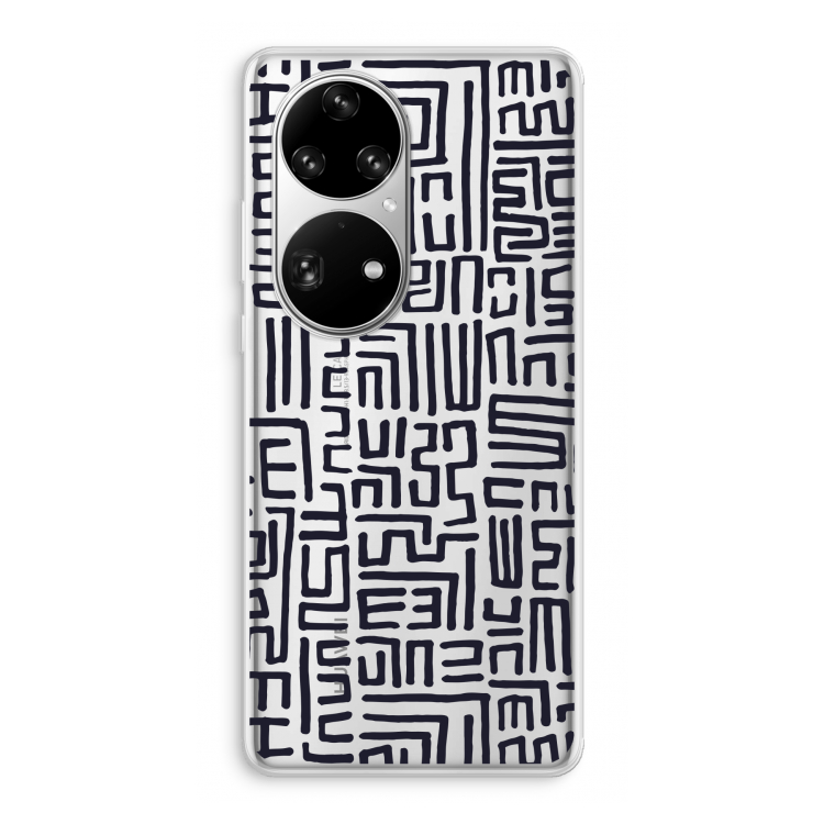 Moroccan Print: Huawei P50 Pro Transparant Hoesje