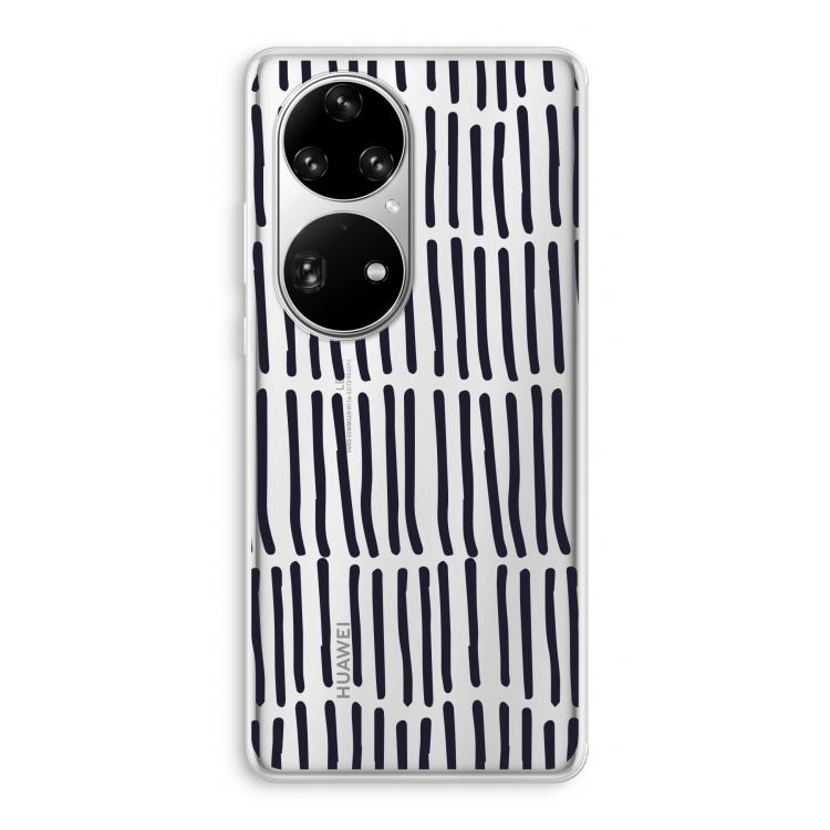 Moroccan stripes: Huawei P50 Pro Transparant Hoesje