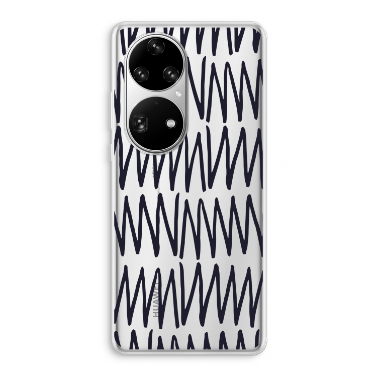 Marrakech Zigzag: Huawei P50 Pro Transparant Hoesje
