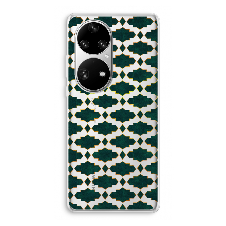 Moroccan tiles: Huawei P50 Pro Transparant Hoesje