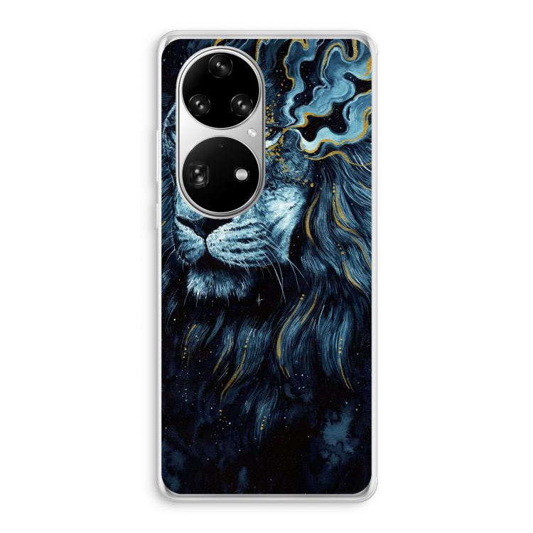 Darkness Lion: Huawei P50 Pro Transparant Hoesje