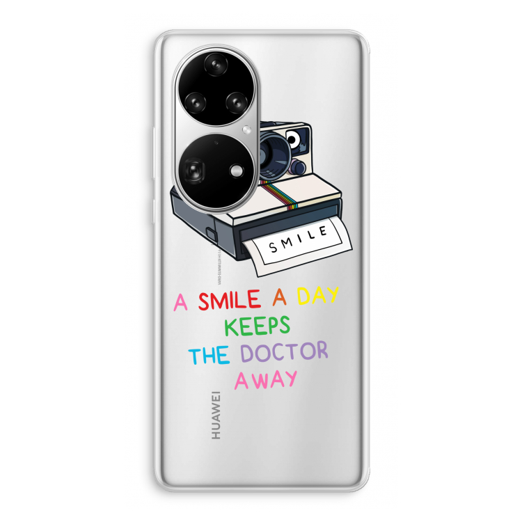 Smile: Huawei P50 Pro Transparant Hoesje