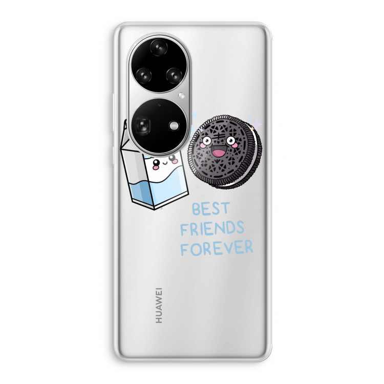 Best Friend Forever: Huawei P50 Pro Transparant Hoesje