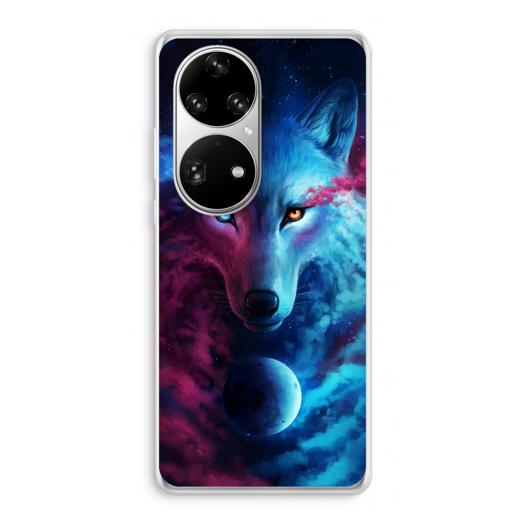 Where Light And Dark Meet: Huawei P50 Pro Transparant Hoesje