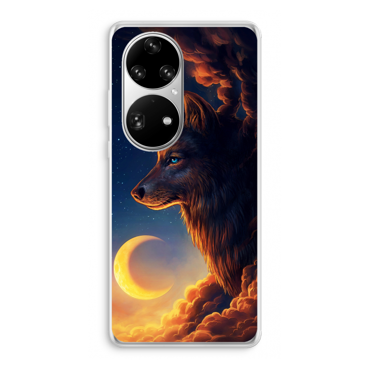 Night Guardian: Huawei P50 Pro Transparant Hoesje