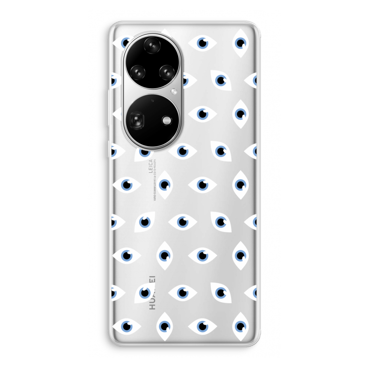 Eyes pattern: Huawei P50 Pro Transparant Hoesje