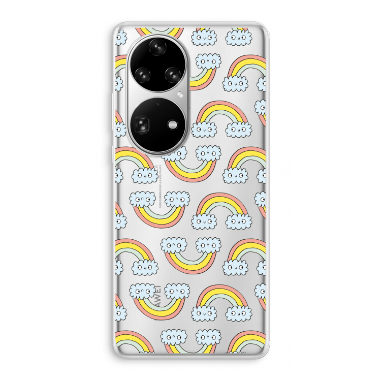 Regenboog: Huawei P50 Pro Transparant Hoesje