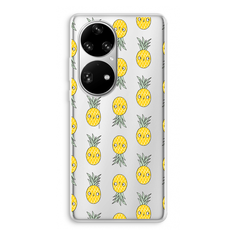 Ananas: Huawei P50 Pro Transparant Hoesje