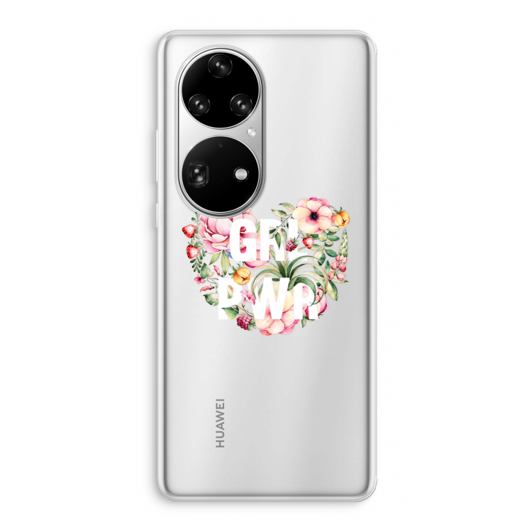 GRL PWR Flower: Huawei P50 Pro Transparant Hoesje