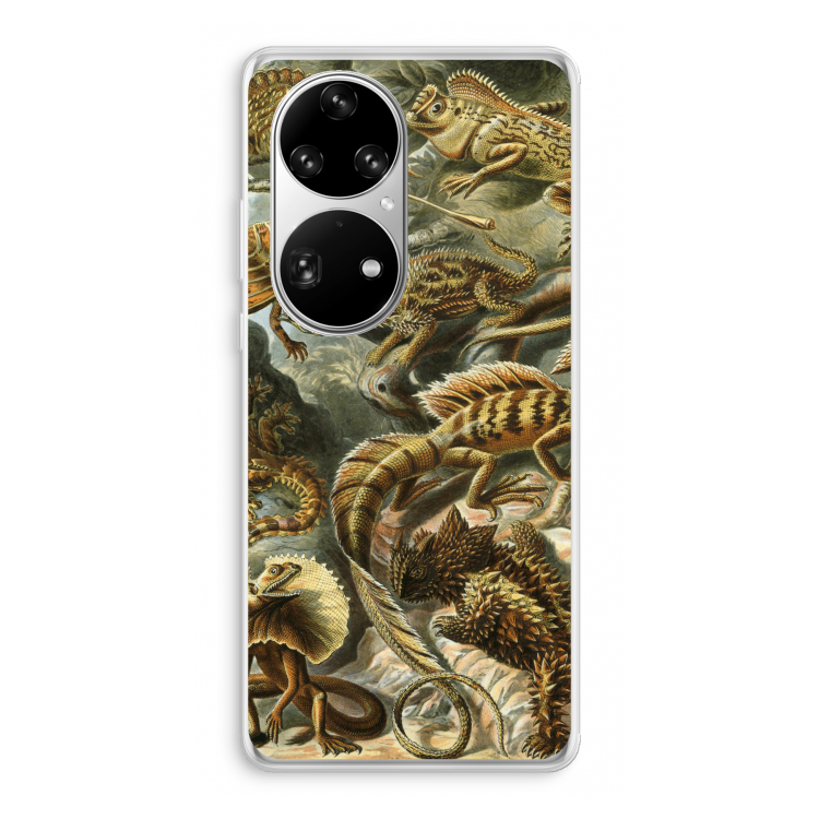 Haeckel Lacertilia: Huawei P50 Pro Transparant Hoesje