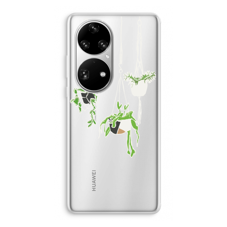 Hang In There: Huawei P50 Pro Transparant Hoesje