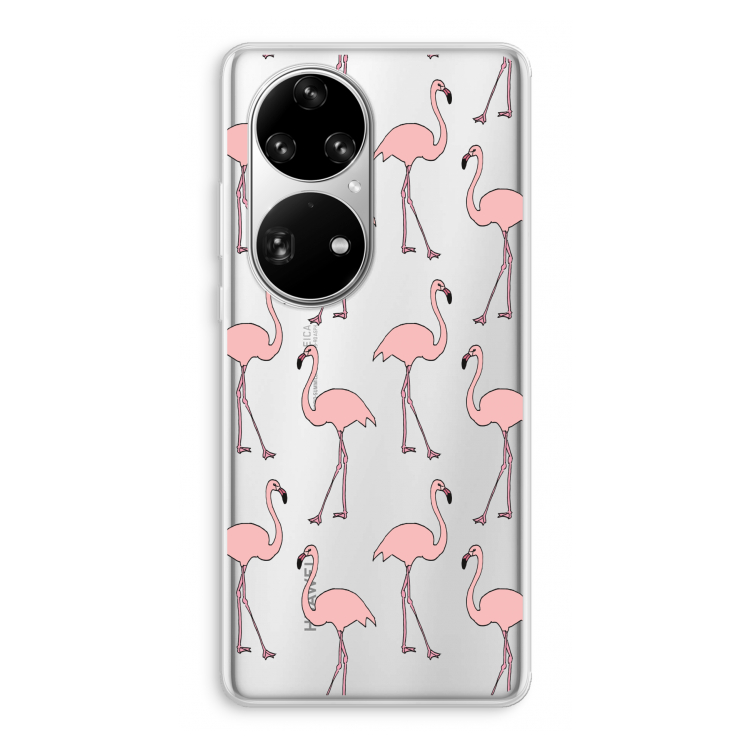 Anything Flamingoes: Huawei P50 Pro Transparant Hoesje