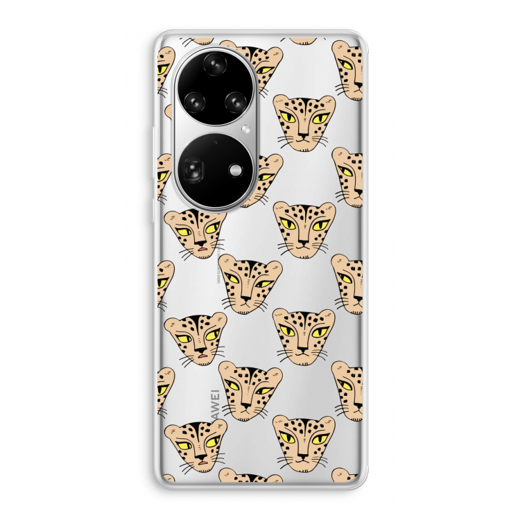 Tijger: Huawei P50 Pro Transparant Hoesje