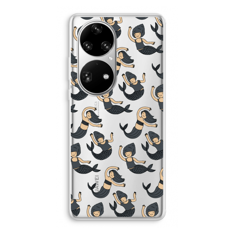 Zeemeermin: Huawei P50 Pro Transparant Hoesje