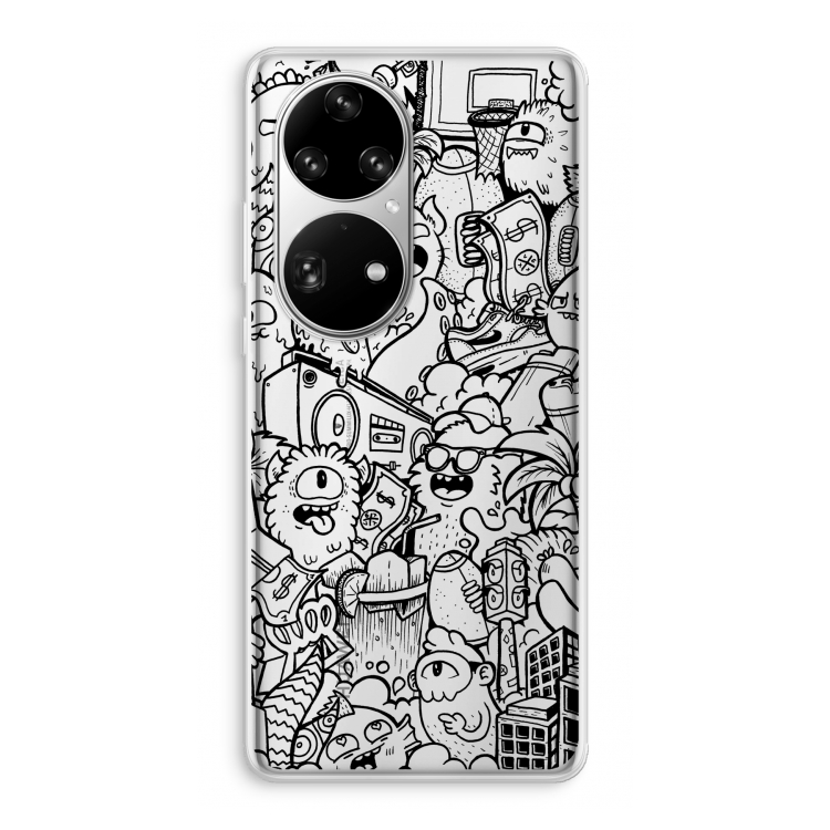 Vexx Black City : Huawei P50 Pro Transparant Hoesje