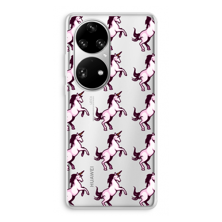 Musketon Unicorn: Huawei P50 Pro Transparant Hoesje