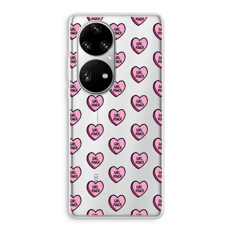 GIRL POWER: Huawei P50 Pro Transparant Hoesje