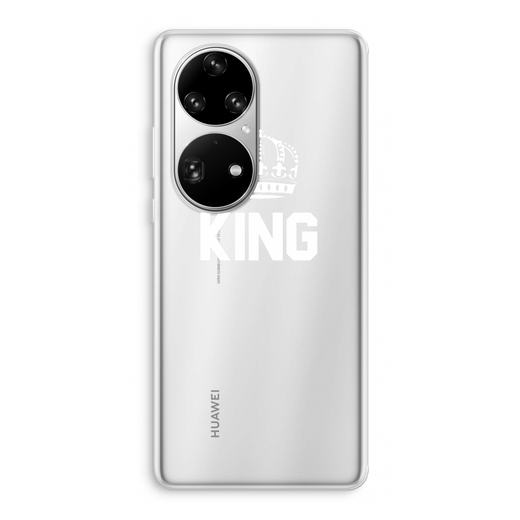 King zwart: Huawei P50 Pro Transparant Hoesje