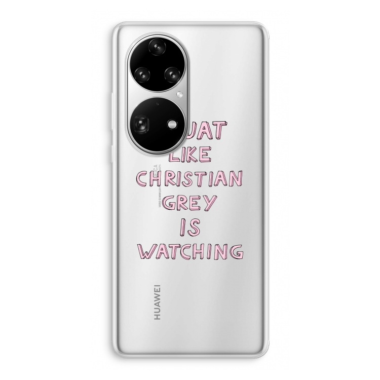 Christian Grey: Huawei P50 Pro Transparant Hoesje