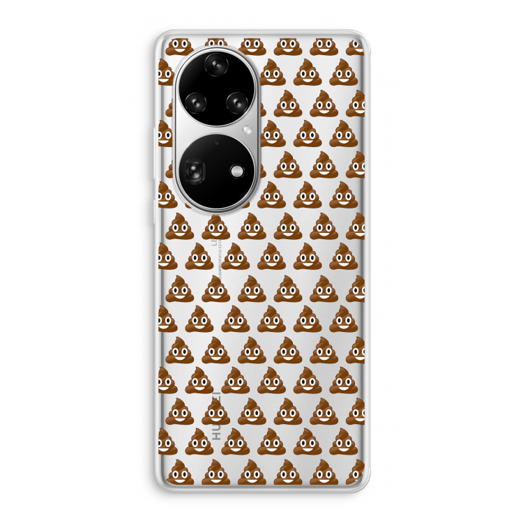 Poop emoji: Huawei P50 Pro Transparant Hoesje