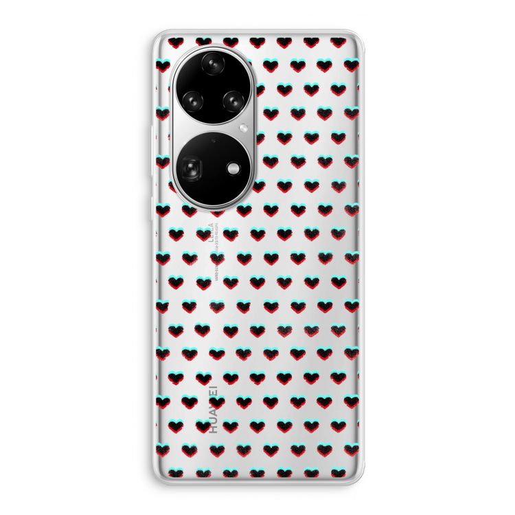 Hartjes: Huawei P50 Pro Transparant Hoesje