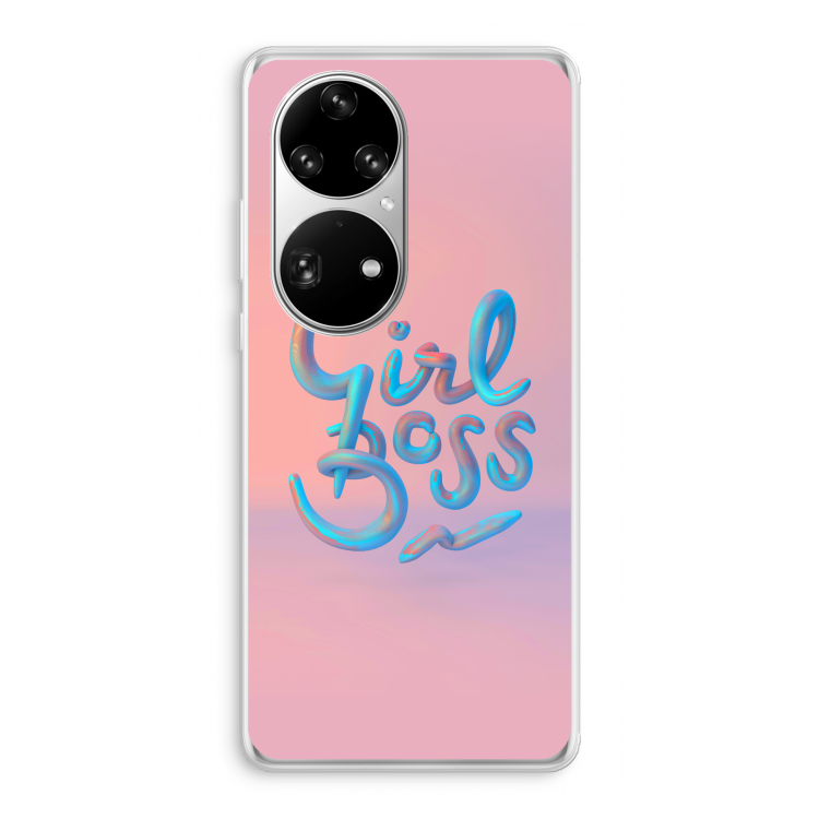 Girl boss: Huawei P50 Pro Transparant Hoesje