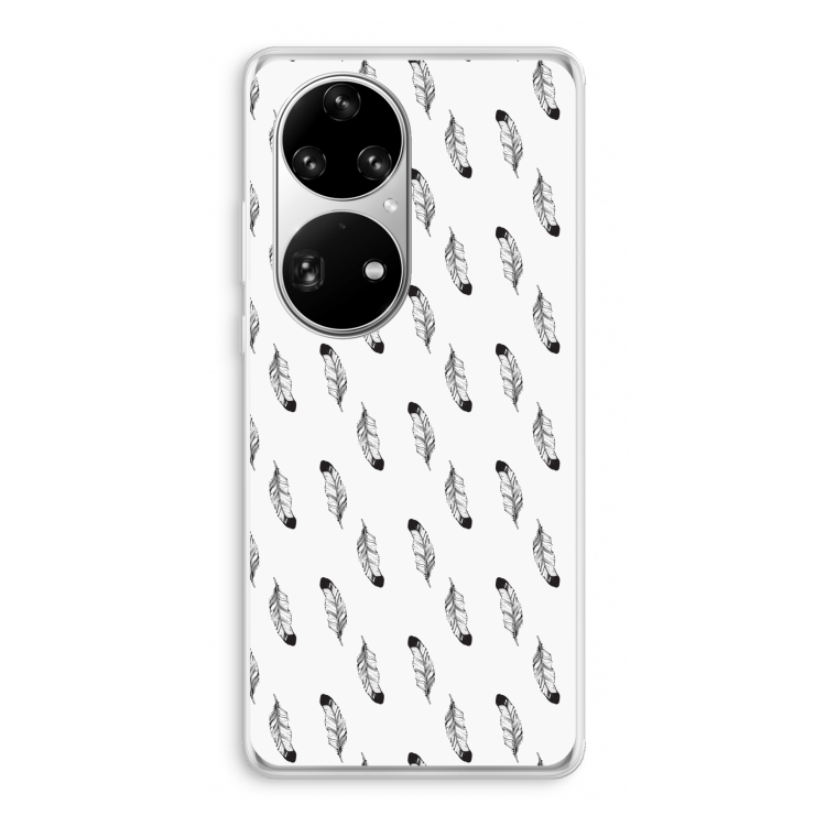 Pluimen: Huawei P50 Pro Transparant Hoesje
