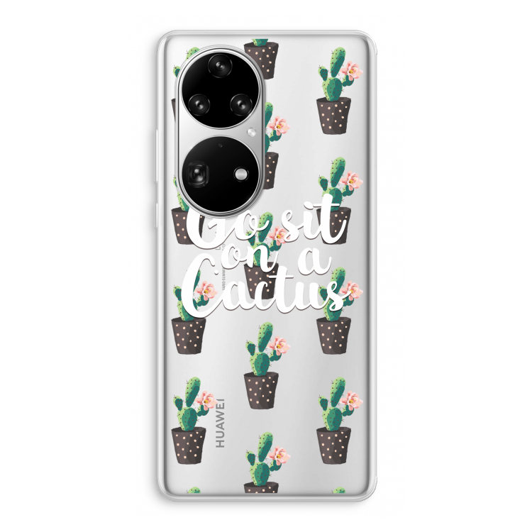 Cactus quote: Huawei P50 Pro Transparant Hoesje