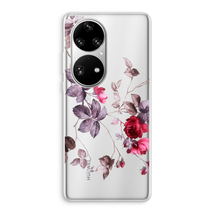 Mooie bloemen: Huawei P50 Pro Transparant Hoesje