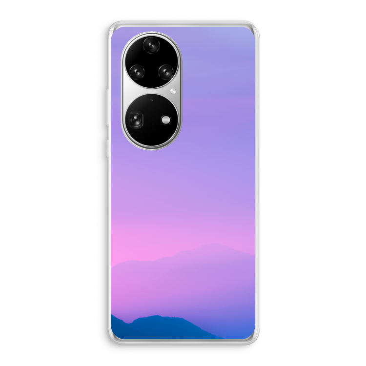 Sunset pastel: Huawei P50 Pro Transparant Hoesje