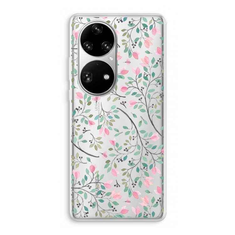 Sierlijke bloemen: Huawei P50 Pro Transparant Hoesje