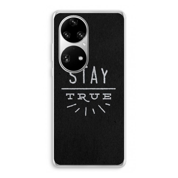 Stay true: Huawei P50 Pro Transparant Hoesje