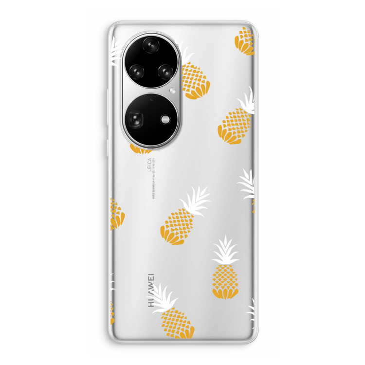 Ananasjes: Huawei P50 Pro Transparant Hoesje