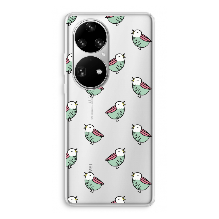 Vogeltjes: Huawei P50 Pro Transparant Hoesje